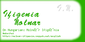 ifigenia molnar business card